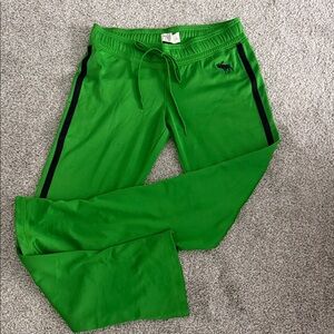 Abercrombie & Fitch Vibrant Green Joggers with Black Details